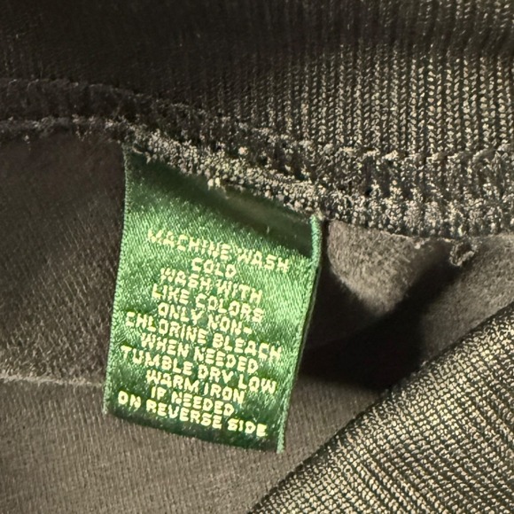 Ralph Lauren‎ Lauren Active Black Athletic Lounge Sweat Pants Plus 1X Cropped - Picture 9 of 11